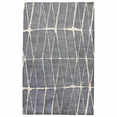 JAIPUR RUGS Town Tufted Botticino Design Rectangle Rug, Dark Shadow - 8 x 11 ft. RUG135497